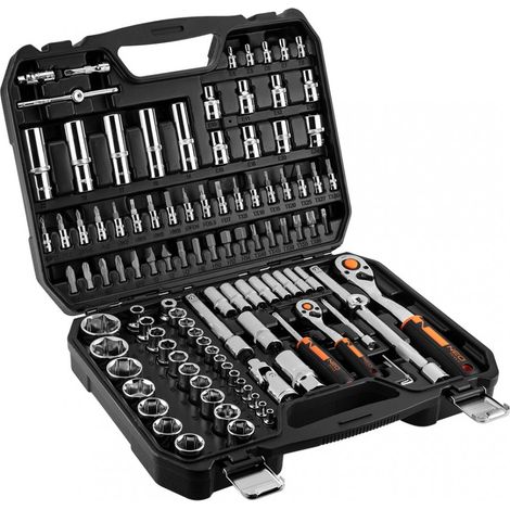 Neo Set di chiavi a cricchetto 110 pezzi nero (1/5)