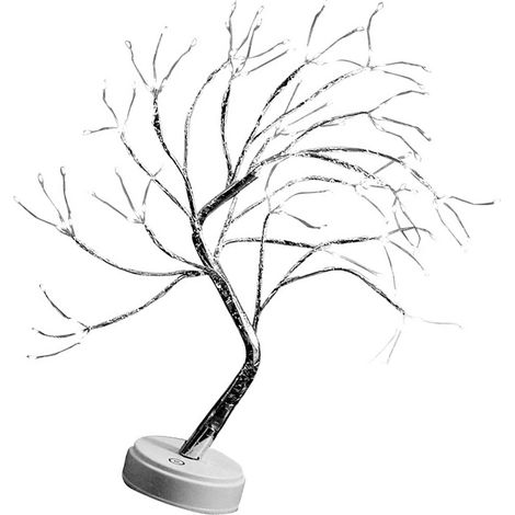 Lampadaire Arbre Lumineux 108 Mini LED Blanc Chaud Fil Cuivre Perles Veilleuse Chambre Déco Noël (1/5)
