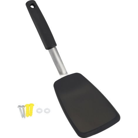 Flexible Spatule Silicone Turner Outil antiadhésif résistant à la chaleur Outil de cuisine antidérapant pour lancer des œufs, des hamburgers, des crêpes et plus (1/5)
