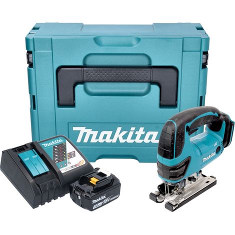 Sierra de calar a batería Makita DJV 180 RF1XJ 18 V 135 mm + 1 batería de 3,0 Ah + cargador + Makpac (1/5)