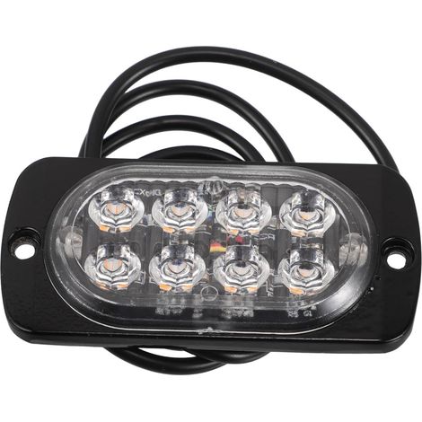 Feux Stroboscopiques Ultra Fins 8 LED pour Camion 12-24v en (1/5)