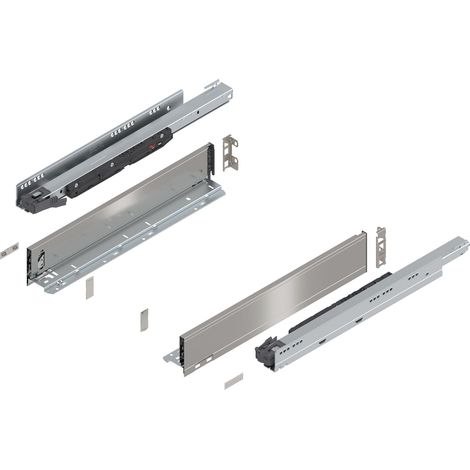 Blum Legrabox pure H M Schubladenschienen Set 1 Paar, 70kg 500mm Tip On Vollauszug, inox (1/5)