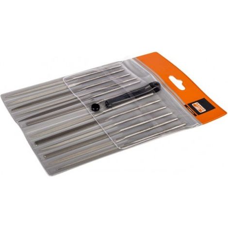 Outils de finition Bahco needle file set coupe grossière 160 mm