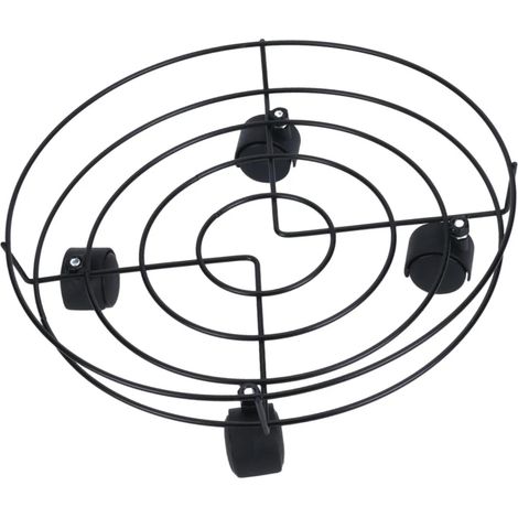 Support fleurs en fer avec roulettes support de 35 cm (1/5)