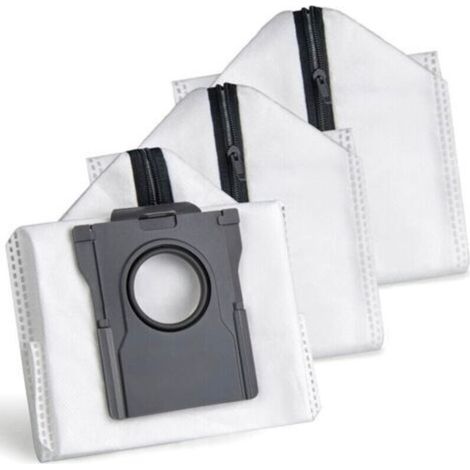 Wiederverwendbare Staubsaugerbeutel für Dreame L40s Pro Ultra/L40 Ultra/X50 Ultra/L10s Ultra Gen2/L10s Pro Ultra, Ersatz-Staubbeutel für Mova E30/P50/V50 mit Reißverschluss (3 Stück)