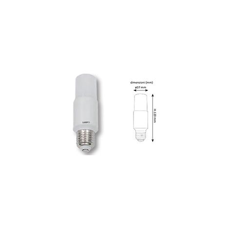 Lampada LED Tubolare E27 11W 3000K