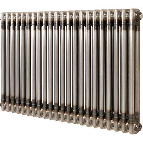 Radiatore 2 Colonne Orizzontale Metallo Grezzo 600x1010 mm