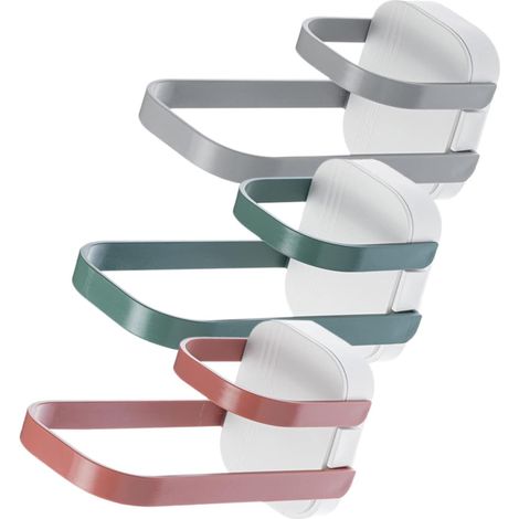 Cintres a pinces sans perçage pour organiser cravates et ceintures double barre pliable pour rangement gain de place