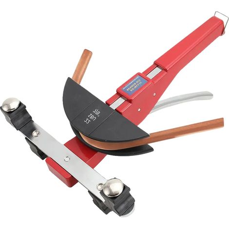 Dobladora de tubos, ángulo máximo de doblado de 90°, material de acero al carbono de alta calidad, tamaños de doblado de 6 mm a 22 mm, compatibilidad con espesores de pared de hasta 1 mm, peso bruto d (1/5)
