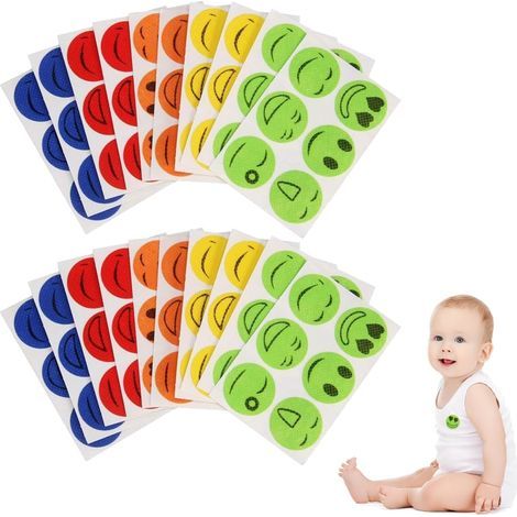 Mosquito Repellent Patches, 120pcs Children's Mosquito Stickers, Children's Mosquito Patches, Children's Mosquito Repellent Patches, Indoor and Outdoor Mosquito Repellent for Outdoor Activities (1/5)