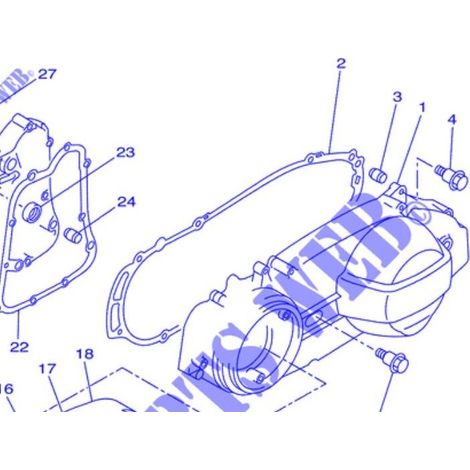 Yamaha 5SE-E5451-00 Crankcase cover gasket 1 - VerSity 300 02-05