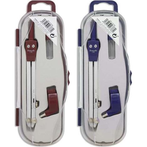 Bismark bussola scolastica - giunto con adattatore universale- incluso tubo ofleads - presentato in astuccio di plastica of- colori assortiti