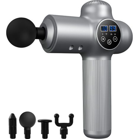 Pistolet de massage électrique portable pour la relaxation musculaire, avec 10 niveaux de réglage-AquaForge
