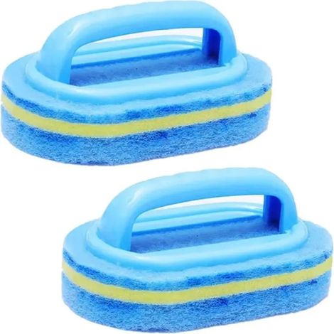 Brocha De Limpieza Para Baño - Cerdas Suaves Mango Antideslizante Polivalente Para Cocina Bañera Inodoro - Pack De 2 (1/5)