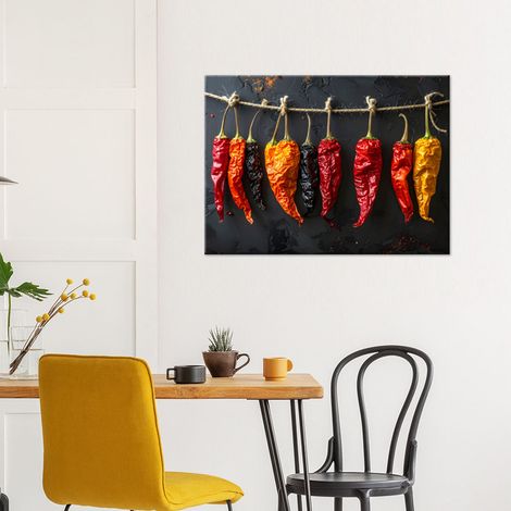 Wandbild Getrocknete Chilischoten 60x40 (1/4)