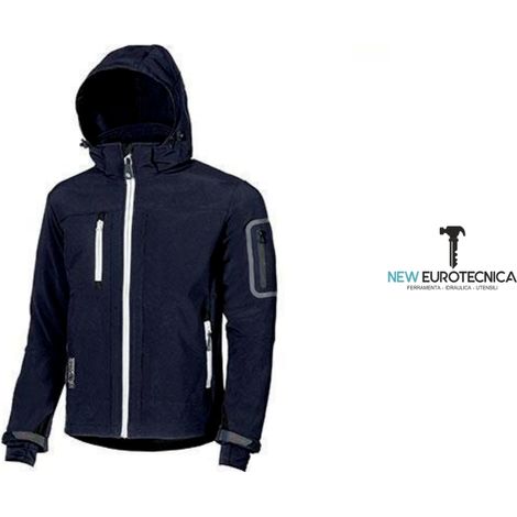 Giacca lavoro blu u-power metropolis softshell giubbotto impermeabile antivento taglia xxl