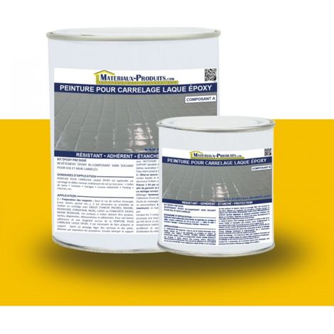 Peinture Laque Epoxy Spécial Carrelage - 2.5 Kg Jaune - MATPRO (1/3)