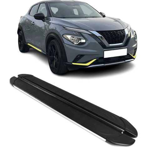 OMAC Trittbretter für Nissan Juke 2019-2026 Alu Schwarz-Silber (1/5)