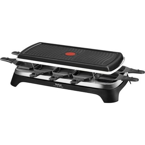 Tefal Raclette Grill RE4588 ,schwarz/silber (1/4)