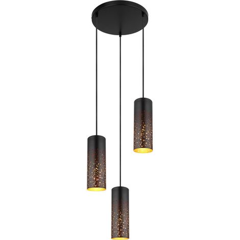 Globo - lámpara colgante - Crocky - negro - metal - Ø 34cm - E27 (1/5)
