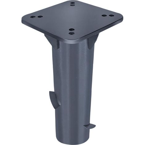 Universal Bodenhülse Metall Sonnenschirmständer Bodenanker Bodenplatte für Sonnenschirm, Ampelschirm, Kurbelschirm - Anthrazit NAIZY