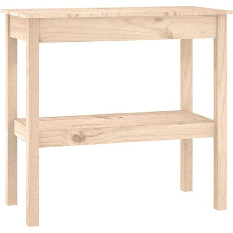 Maison Exclusive - Mesa consola madera maciza de pino 80x40x75 cm
