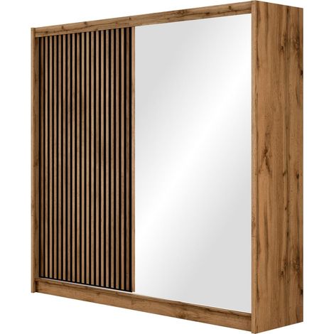 Armario Honolulu 224 , 215x203x61cm, Puertas de armario: Correderas, Número de estantes: 0