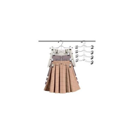 Cintres gain de place pour jupes et pantalons (1 pièce) (1/5)