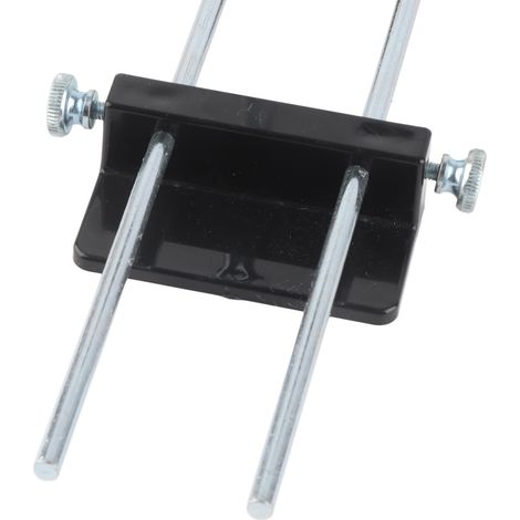 Perceuse Guide de Perçage Gabarit Réglable Gabarit de Perçage Poinçon Locateur pour Menuisier Base en Plastique Noir (1/5)