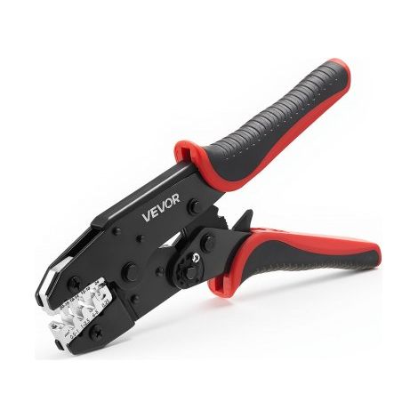 Crimpzange Ratschenfunktion 0,25-6 mm², Kabelschuhzange mit Klaren Metrischen & AWG-Markierungen, Schnellverschluss, Presszange Einstellbarer Anpressdruck für Mehrere Anschlüsse (1/5)