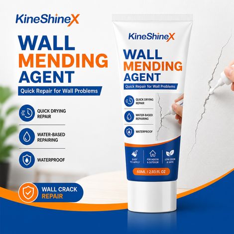 KineShineX Wasserbasierte, schnelltrocknende, wasserdichte Wandreparaturpaste – Repariert Nagellöcher, Risse und Schäden in Innenwänden (1/5)