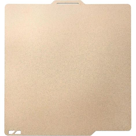 Doppelseitige PEI-Federstahlplatte 257 x 257 mm mit strukturierter Oberfläche, Ebenheit, extrem hohe Haftung, Konp