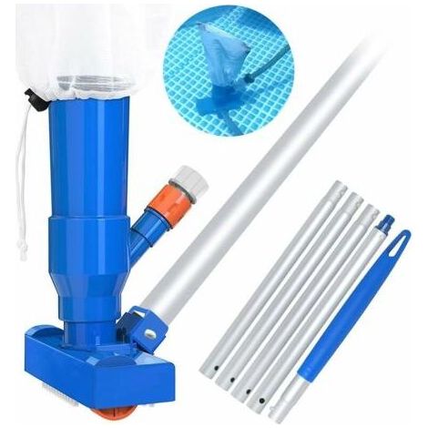 Aspirateur Piscine, Mini Aspirateur à Jet pour Piscine Nettoyeur de Piscine Kit de Nettoyage Piscine Hors Sol Outillage Aspirateur Piscine Portable pour Feuilles Terre et Sable (1/5)
