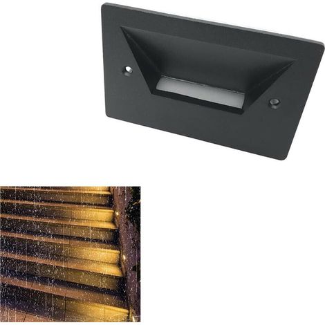 Faretto Led Luce Calda Segnapassi Da Muro Scale Giardino Segnapasso 3 W Es49 (1/4)