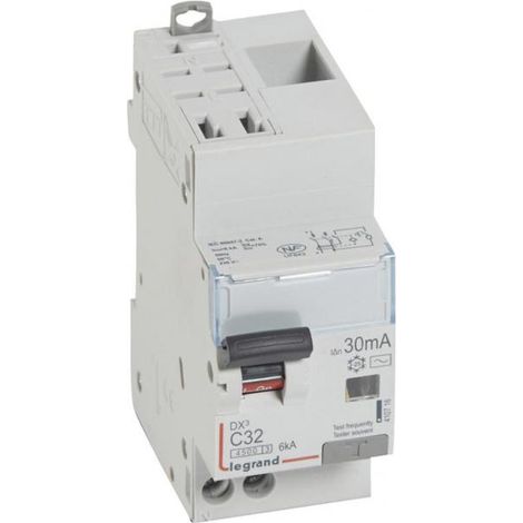 Legrand – Disjoncteur différentiel 32A 4,5kA Auto 30mA – Type AC – Courbe C – IP20 – Pour installations électriques – LEG410716