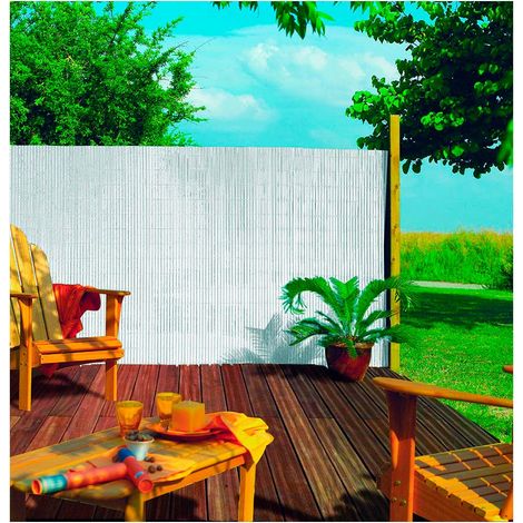 Barriera di plastica a forma ovale di colore bianco 1x3m Faura