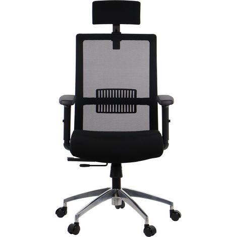 Silla giratoria Riverton M/H/AL con asiento extensible - varios colores - negro-negro (1/4)