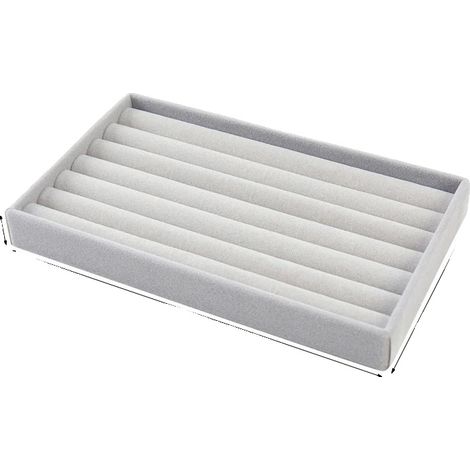Organizzatore per gioielli, in velluto, dal design resistente, con vassoio per anelli. (1/2)