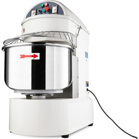 Pétrin professionnel 75L 48kg 2 vitesses triphasé pour pain et pizza - Maxima (1/5)