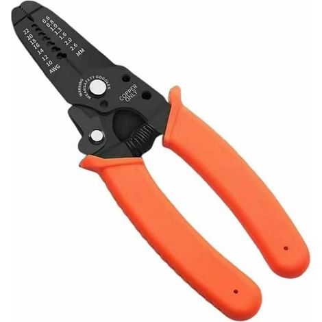 Pince à dénuder ergonomique pour usage professionnel et personnel, outil multifonction avec verrouillage de sécurité pour plus de sécurité et de praticité, idéal pour (1/5)