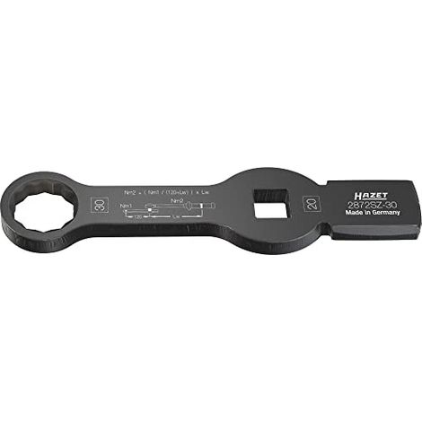 HAZET 2872SZ-30 Llave de estrella de golpe ∙ hexagonal doble ∙ con 2 superficies de impacto ∙ Cuadrado hueco 3/4 pulgadas (20 mm) ∙ Perfil hexagonal doble exterior ∙ 30 mm