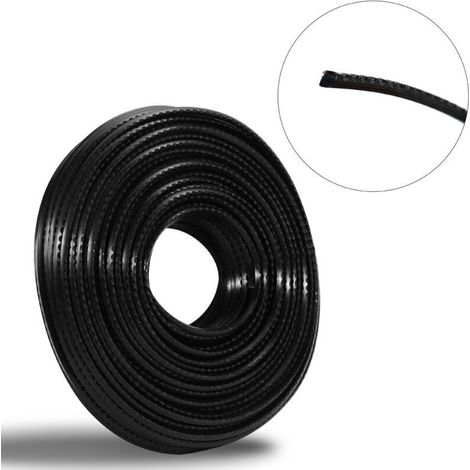 60m Fil Coupe Bordures 3,0 mm Diamètre Fil pour Débroussailleuse Nylon (1/4)