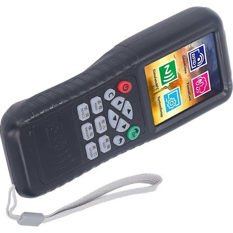 RFID-Lesegerät/Kopierer, tragbarer NFC-Kartenschreiber/Duplikator mit 10 UID-Karten, 10 Schlüsselanhängern und 1 USB-C-OTG-Adapter.