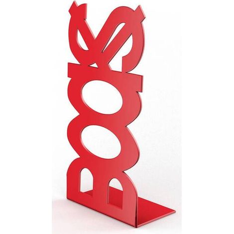 10 x FERMALIBRO IN ACCIAIO BOOKS ROSSO