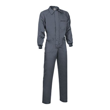 Buzo de trabajo en poliéster y algodón VALENTO Kevin XXL Gris cemento