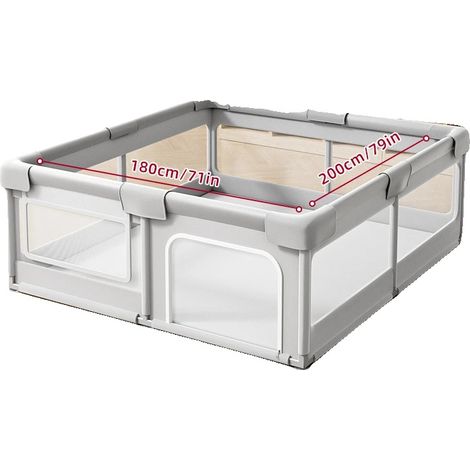 Parc, Design Portable, Espace Sûr pour Tout-Petits, 180x200cm (1/2)