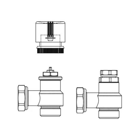 Gruppo valvole 2 vie manuale 3/4"