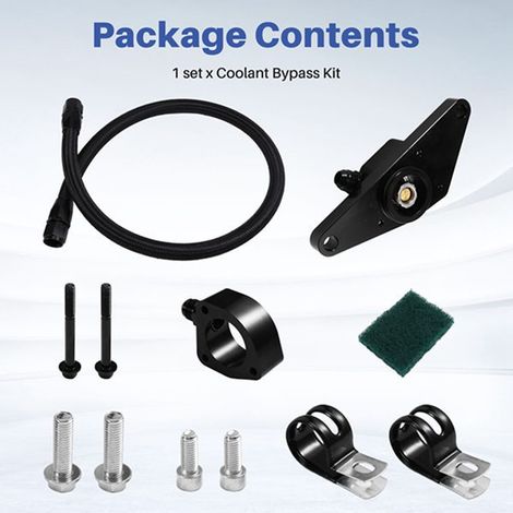 Kit de dérivation de liquide de refroidissement compatible avec les Dodge Ram Cummins 03-07 (1/4)