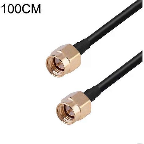 Câble adaptateur coaxial SMA mâle vers SMA mâle - 1 m RG174, (1/3)
