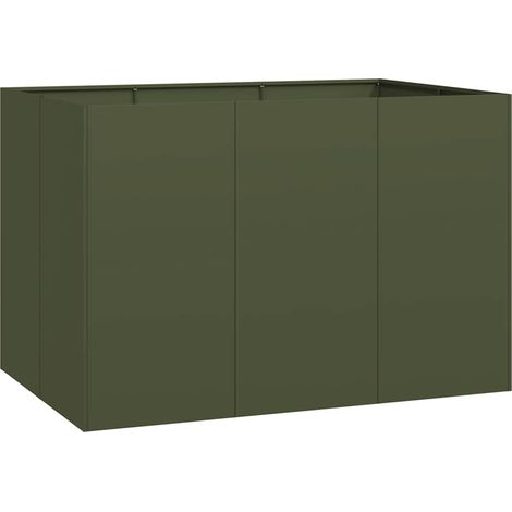 Maison Exclusive - Fioriera Verde Oliva 120x80x80 cm in Acciaio